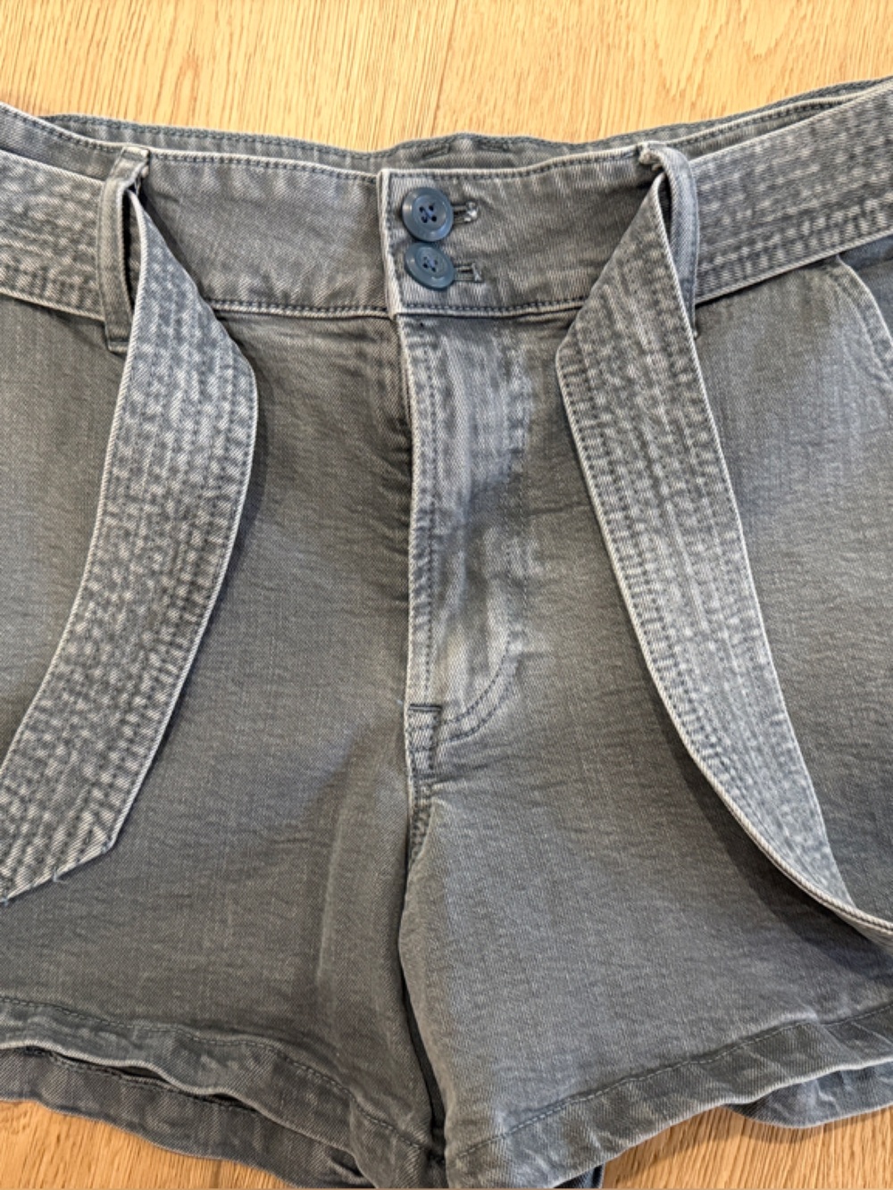 J. Crew Gray Washed Denim Jean Shorts